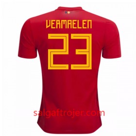 Belgien Fodboldtrøjer Vermaelen 23 Hjemmebanesæt VM 2018